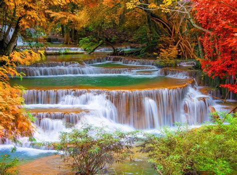 waterfall, River, Landscape, Nature, Waterfalls, Autumn Wallpapers HD ...