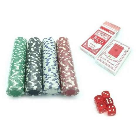 200 Casino Poker Chips Set - With Playing Cards & Dice at ₹ 500/piece ...