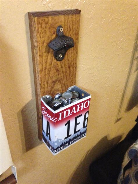 Homemade bottle opener with Idaho license plate! (With images ...