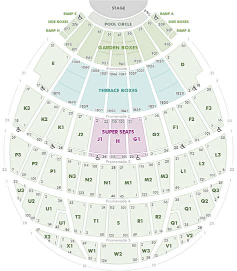 Seating Chart | Hollywood Bowl | Hollywood bowl seating, Rose bowl ...