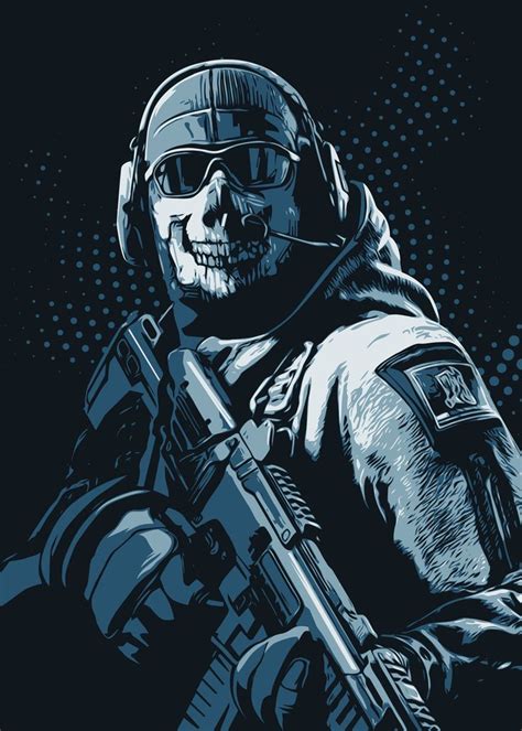 Ghost Call of Duty Illustration | Call of duty ghosts, Call of duty ...