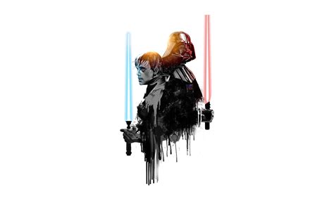 Luke And Darth Vader Artwork Wallpaper,HD Movies Wallpapers,4k ...