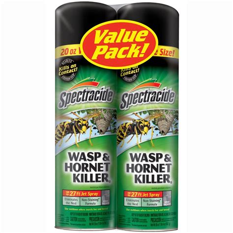 WASP AND HORNET NEST KILLER SPRAY - Spectracide Aerosol Long Range 27 ...