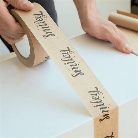 Need Custom Kraft Tape? Personalised White or Brown Paper Packing Tape ...