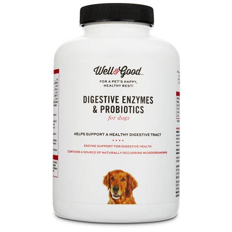 Well & Good Digestive Enzymes & Probiotics Dog Tablets | Petco