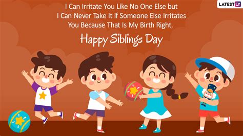 Happy Siblings Day 2022 Wishes: Greetings, HD Images, Quotes and ...