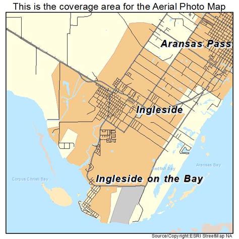 Aerial Photography Map of Ingleside, TX Texas