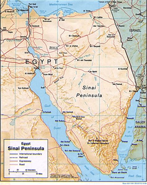 Egypt Israel Border Map