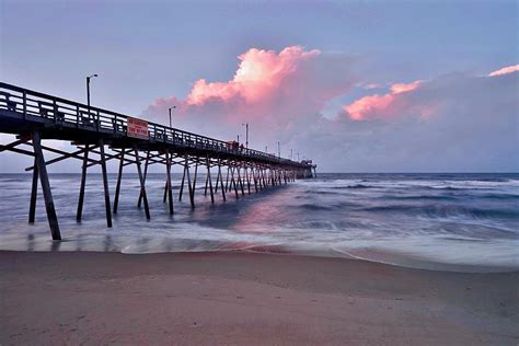 Early morning at Emerald Isle Fishing Pier, North Carolina Photograph ...