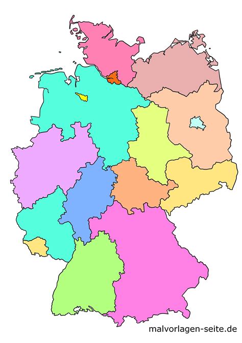 Deutschland Karte Mit Bundesländern Blanko - Bilder Deutschland Karte