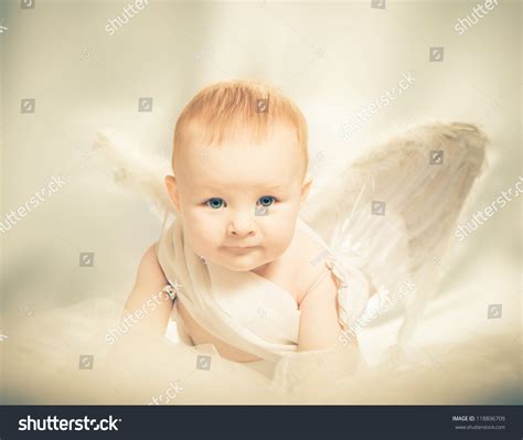 Baby Boy With Angel Wings Stock Photo 118896709 : Shutterstock