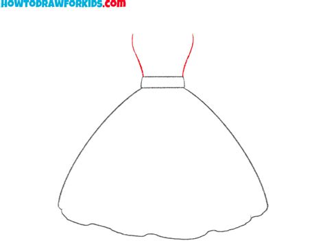 How To Draw A Dress Easy Drawing Tutorial For Kids | eduaspirant.com