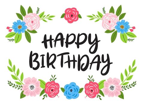 Happy Birthday Flowers Clipart For Her | Best Flower Site