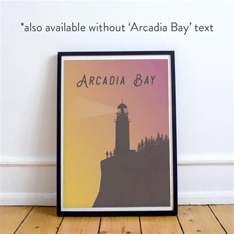 [NO SPOILERS] Minimal Arcadia Bay Lighthouse Print / Poster with Max ...