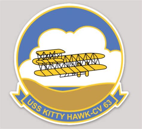 USS Kitty Hawk CV-63 Sticker – MarinePatches.com - Custom Patches ...