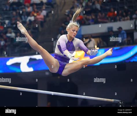 Birmingham, AL, USA. 19th Mar, 2022. LSU's Olivia Dunne on the uneven ...