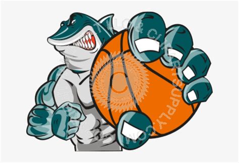 Shark Clipart Basketball - Basketball Shark Transparent PNG - 640x480 ...