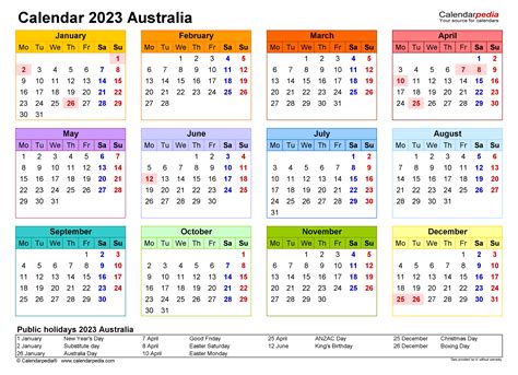 2023 Calendar With Holidays Australia – Get Calendar 2023 Update