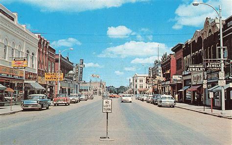 Jamestown ND Street View Storefronts 1950's Old Cars, Postcard ...