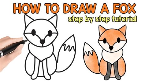 Easy Fox Drawings For Kids