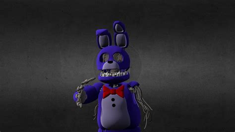 Withered Bonnie With a Face FNAF - Download Free 3D model by sadman26 ...