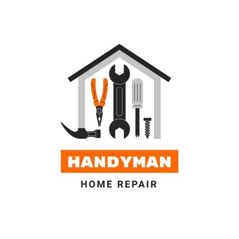 Free Hand-drawn Handyman Home Repair Logo template