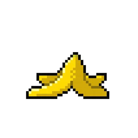 banana peel in pixel art style 21660093 Vector Art at Vecteezy