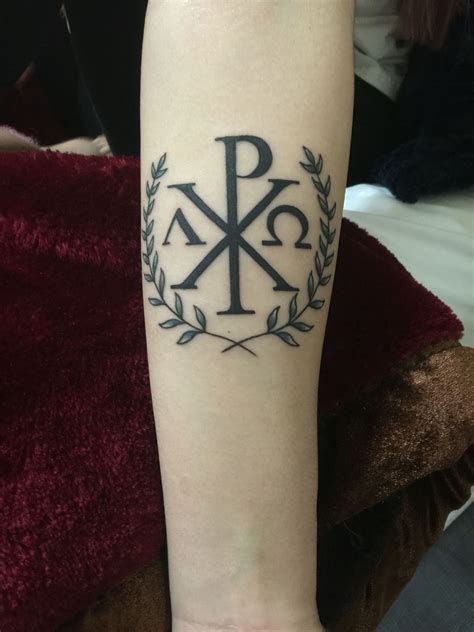 Chi rho alpha and omega | Chi rho tattoo, Tattoos, Christian tattoos