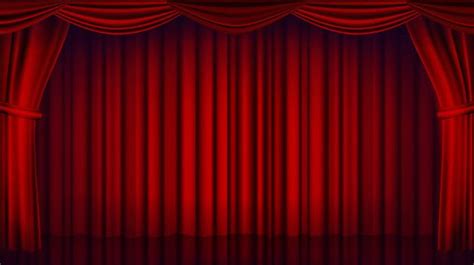 Premium Vector | Red Theater Curtain backdrop. Theater, Opera Or Cinema ...