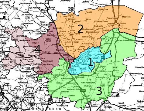 Doncaster Map - United Kingdom