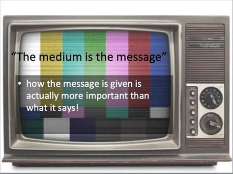 Marshall McLuhan, "The Medium is the Message" - YouTube