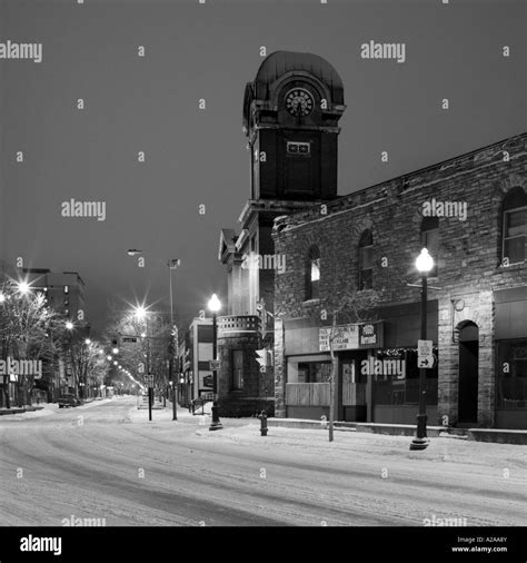 Sault Ste. Marie in winter Stock Photo - Alamy