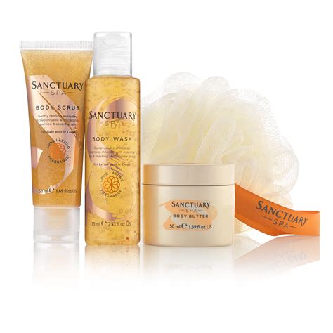 Sanctuary Spa Gift Set, Let Go and Unwind Gift Box with Shower Gel ...