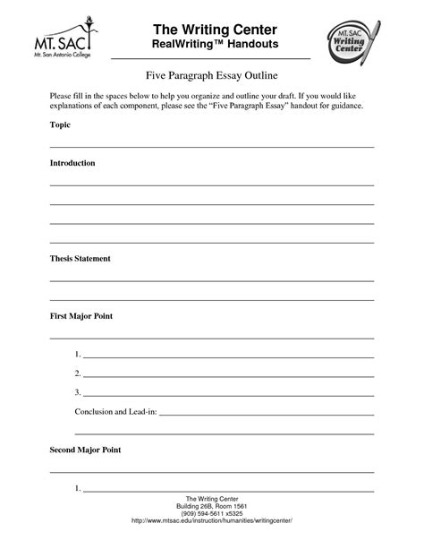 How To Create A Paragraph Outline - Free Sample, Example & Format ...