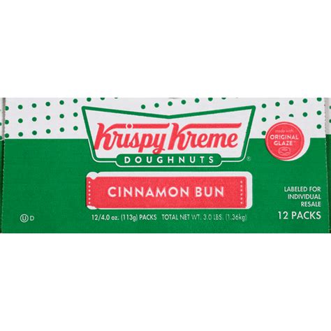 Krispy Kreme Cinnamon Bun, 12 Packs (4 oz) Delivery or Pickup Near Me ...