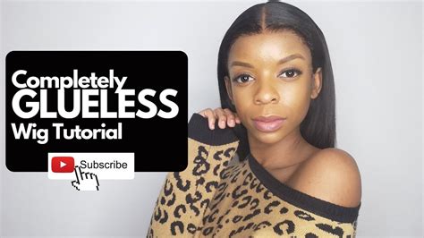 Completely GLUELESS frontal wig Tutorial | South African Youtuber - YouTube