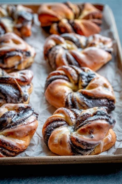 Poppy seed Pastry Buns - Let the Baking Begin!