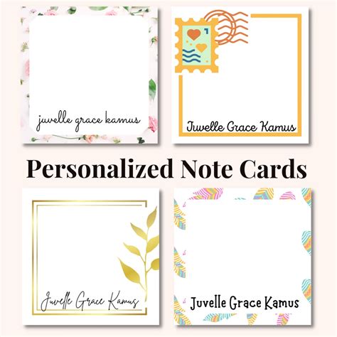 Personalized Cards (Gift/Note Card - 60 PCS) | Shopee Philippines