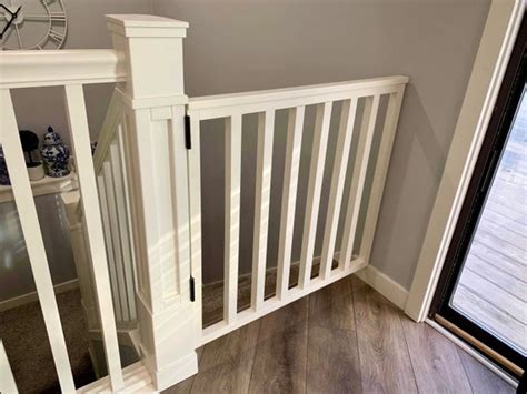 Custom Spindle Wooden Gate Baby Gate Stairway Gate White - Etsy