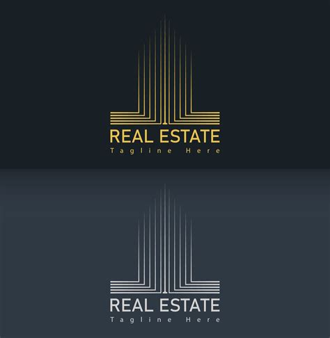 Luxury real estate logo design with line style. 3134306 Vector Art at ...