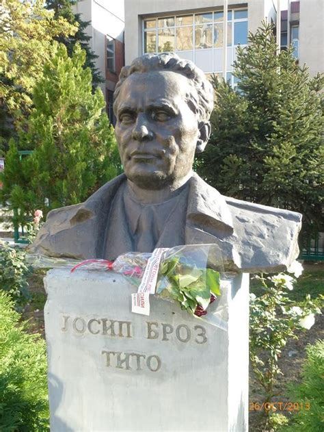 Josip Broz 'Tito', head and shoulders above his successors. The statue ...