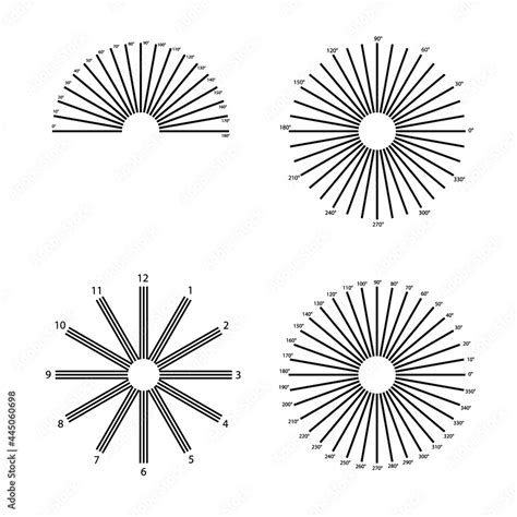 Eye astigmatism test grid. Oculist Vector printable chart retina ...