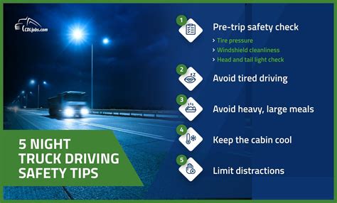 5 Night Truck Driving Safety Tips