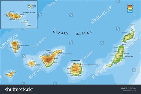 3,876 Canary Islands Map Images, Stock Photos & Vectors | Shutterstock