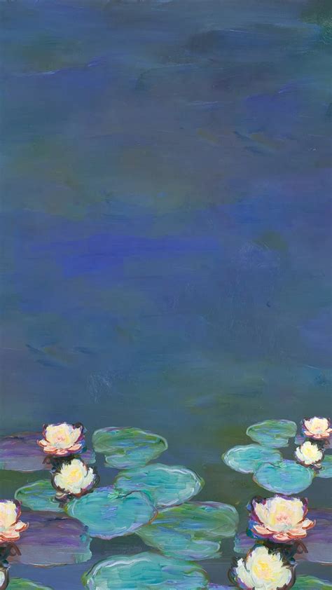 Monet's water lilies mobile wallpaper. | Premium Photo - rawpixel