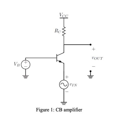 Solved The CB amplifier is commonly used as a current | Chegg.com