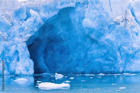 Ice cave in a glacier in the Arctic Stock Photo | Adobe Stock