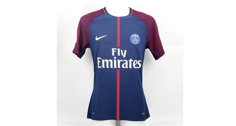 Mbappe's Signed Match-Issued/Worn PSG Shirt, 2017/18 - CharityStars