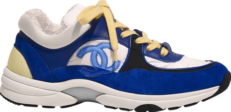 Chanel Blue, White, & Yellow 'CC' Sneakers | INC STYLE