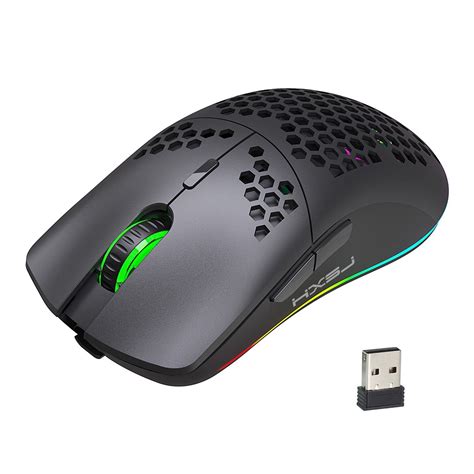 HXSJ T66 RGB 2.4G Wireless Gaming Mouse RGB Lighting Charging Mouse ...